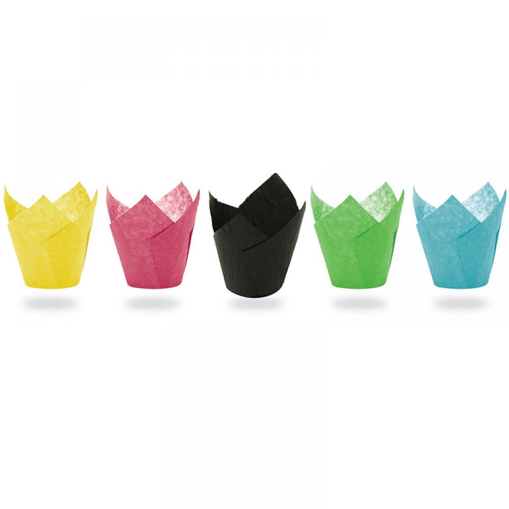 Coloured Tulip baking cups